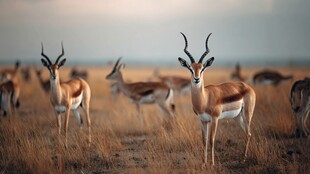 草原上的羚羊群