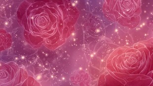 梦幻玫瑰星空背景图