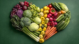 心形果蔬拼盘 营养又美观