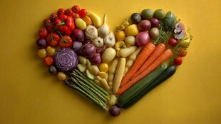 心形蔬菜拼盘 健康又美味