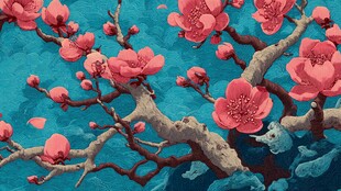 春日繁花盛放图