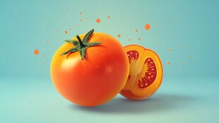 新鲜番茄 色彩诱人的蔬果