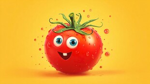 微笑番茄 可爱蔬果卡通形象