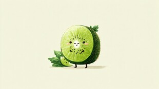 可爱猕猴桃卡通形象