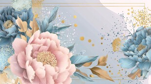 梦幻花卉背景图