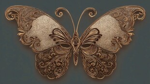 复古华丽蝴蝶艺术造型