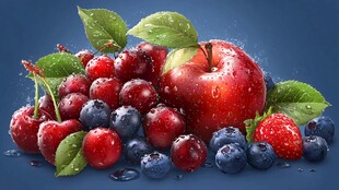 多彩鲜果组合 水润诱人