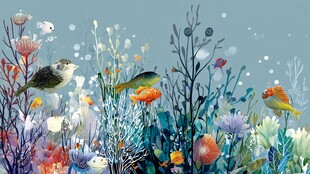 梦幻海底世界的多彩生物