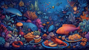 梦幻海底美食盛宴