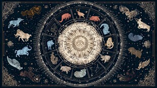 精美十二星象神秘图案