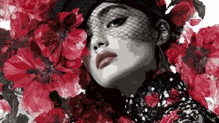 花中佳人 尽显优雅气质