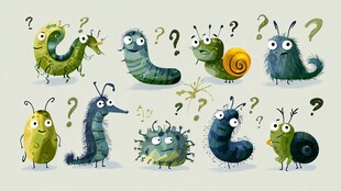 可爱搞怪小虫子集合