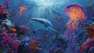 梦幻海底世界的奇妙景象