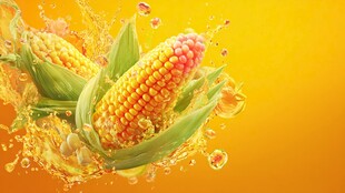 鲜嫩玉米绽放活力瞬间