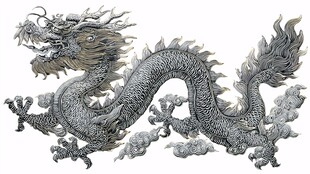 中式传统祥龙图案