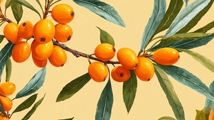 枝头沙棘果 清新自然风