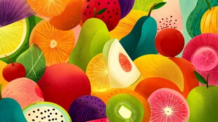 缤纷多彩的水果大集合