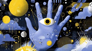 神秘幻梦之手与星际景象