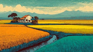 田园风光中的温馨小屋