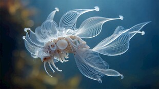 梦幻透明金鱼 灵动水中精灵