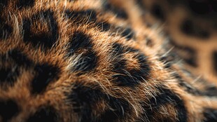 豹纹皮毛特写