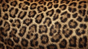 豹纹纹理特写