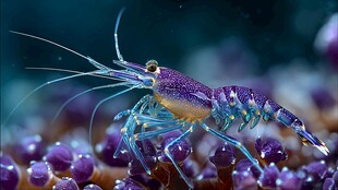 梦幻紫蓝虾 尽显海洋之美