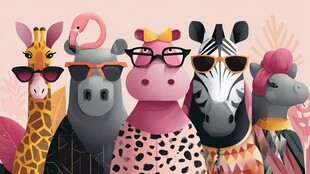 时尚动物天团的潮流秀