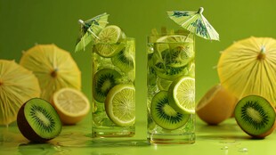 青柠猕猴桃清爽夏日特饮