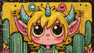 奇幻萌系小怪兽插画