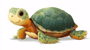 可爱卡通小乌龟