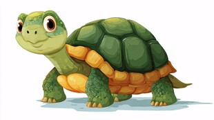 可爱卡通小乌龟形象展示