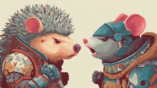 刺猬与老鼠的奇幻对峙