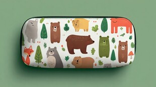 动物图案眼镜盒