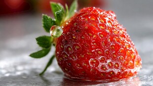 娇艳欲滴的新鲜草莓