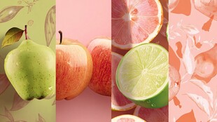 缤纷水果组合 清新视觉盛宴