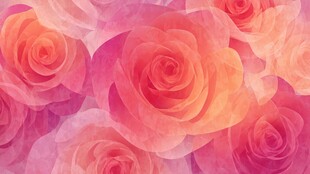 梦幻粉色玫瑰花背景图