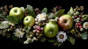 青苹果花卉精致组合装饰