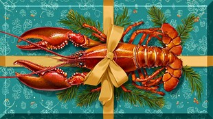 龙虾礼品装饰图