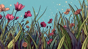 烂漫花丛中的多彩花卉世界