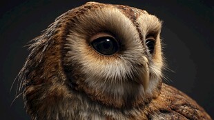 猫头鹰特写 神秘的夜行精灵