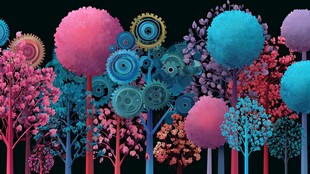 梦幻机械森林景观