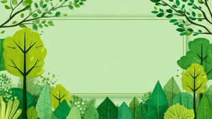 清新绿意森林背景图