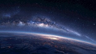 地球之上的璀璨星河景观