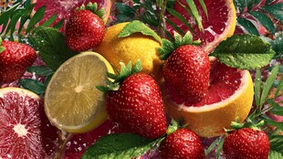 缤纷水果组合 清新视觉盛宴