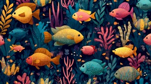 多彩海底世界 缤纷鱼类齐聚