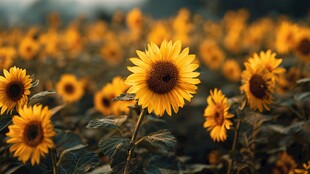 灿烂向日葵花海