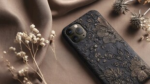 精致花纹手机壳 文艺摆件