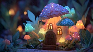 梦幻蘑菇小屋 夜之童话