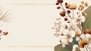 花卉边框背景图